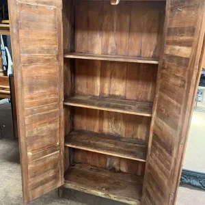 Reclaimed Indian Boat Wood Storage Cupboard - Image 5