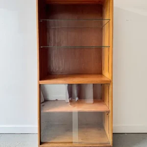 Vintage Glass Display Cabinet Tall