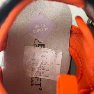 Size 13 BioSoft shoes – grey with orange trim - Image 3