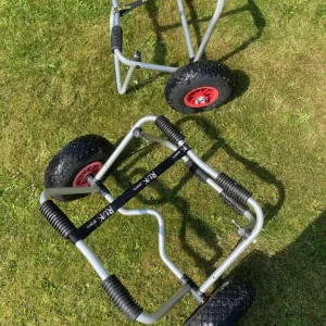 Set of two kayak trolleys