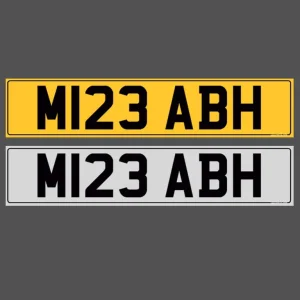 M123 ABH - MEABH Registration Number Plate