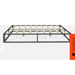 Platform Bed Frame - Black / Double - Image 2