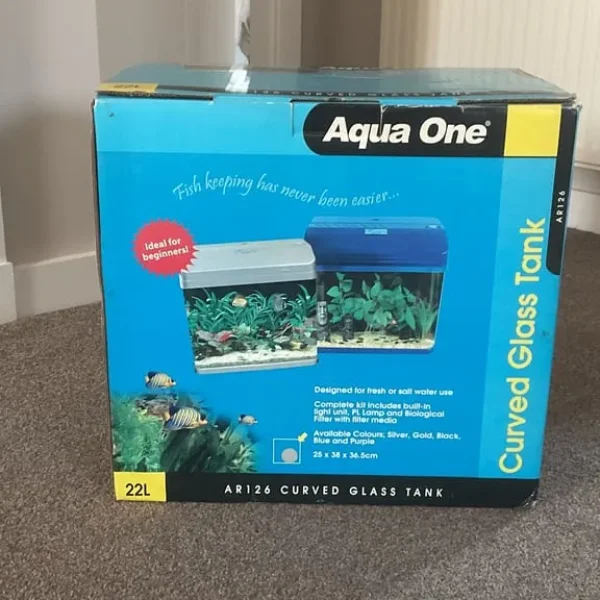 22lt glass fish tank