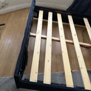 Black Button Double Bed - Image 2