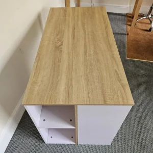 oak and white desk with DELIVERY | in Patchway, Bristol - Image 2