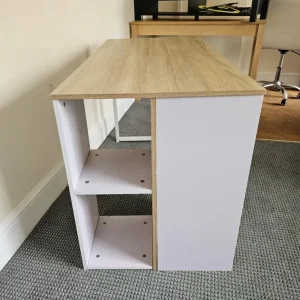 oak and white desk with DELIVERY | in Patchway, Bristol - Image 3