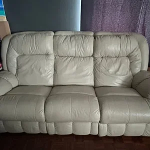 3 seater leather sofa