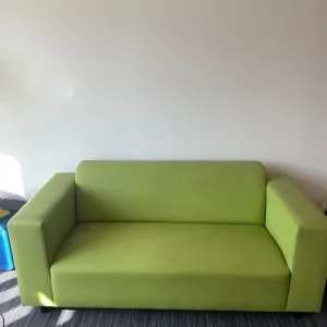 Lime green 2-3 seater sofa - Image 2