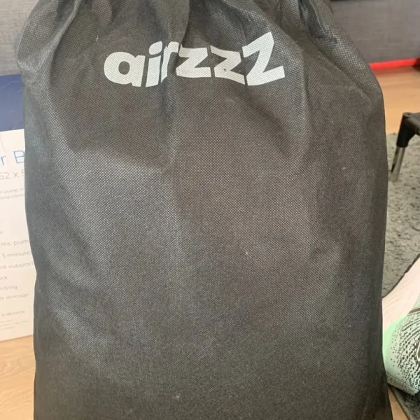 Airzz elevated double air mattress with built in pump