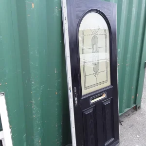 Aluminum door with beutiful coloured glass - Image 2