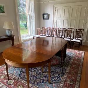 Dining table mahogany and 12 chairs - Image 4