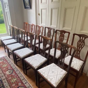 Dining table mahogany and 12 chairs