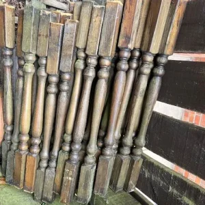 WOODEN DECK SPINDLEs x 45 pieces