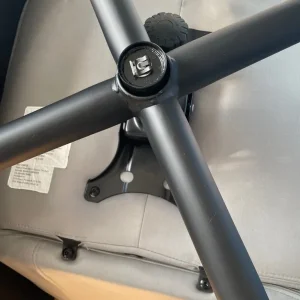 2 fabric swivel chairs with foot stools - Image 4