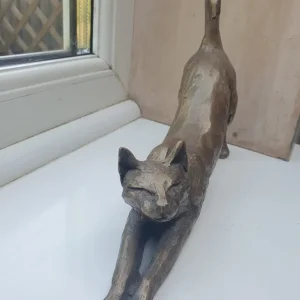 Bronze Cat Figurine - Image 2