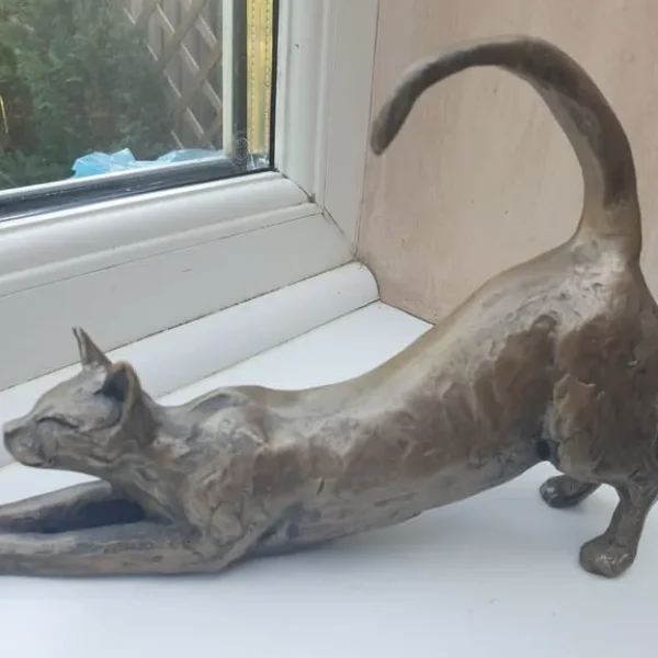 Bronze Cat Figurine