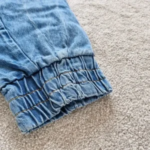 Vintage Blue Denim Jeans with Cuff Ankle W34 - Image 2