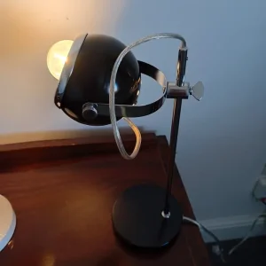 Vintage 1990's metal eyeball table lamps. - Image 4