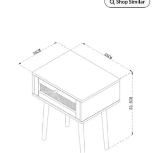 Bedside table £24.00 BNIB - Image 2