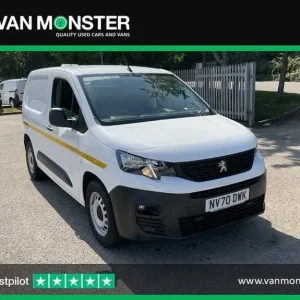 2020 Peugeot Partner 1000 1.5 Bluehdi 100 Grip Van Small Van Diesel Manual