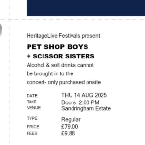 Pet shop boys scissor sisters in kings lynn aug 14