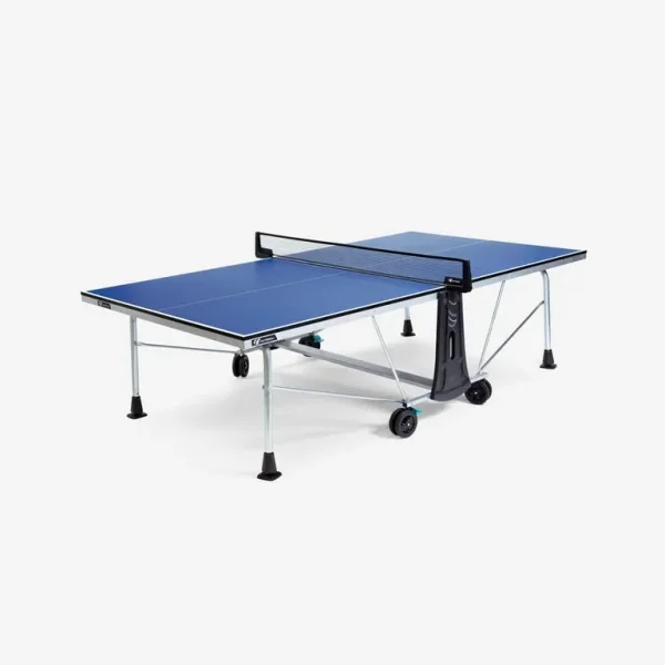 Outdoor foldable table tennis table with rain cover and accessories