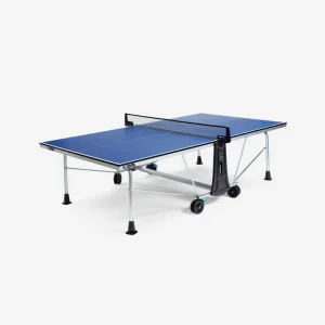 Outdoor foldable table tennis table with rain cover and accessories