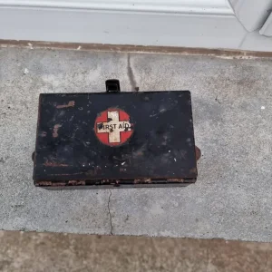 Morris minor first aid kit.