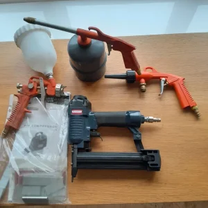 Air powered stapler + other attachments