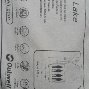 New Outwell trout lake 4 tent and cooking unit £225 ono - Image 6