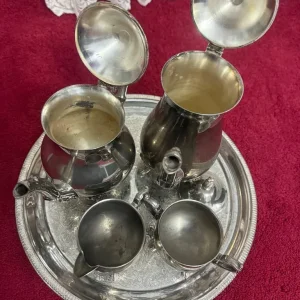 Vintage Brass Tea Coffee Set 5 Pieces - Image 8