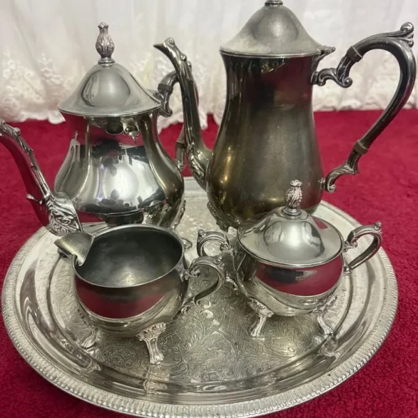 Vintage Brass Tea Coffee Set 5 Pieces