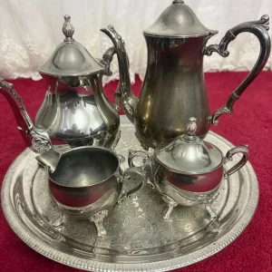 Vintage Brass Tea Coffee Set 5 Pieces