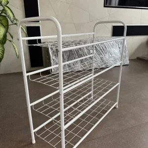 Argos white metal shoe rack shelf - Image 4