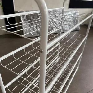 Argos white metal shoe rack shelf - Image 6