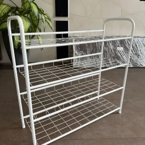 Argos white metal shoe rack shelf