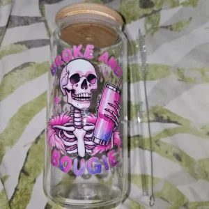 Handmade glass can - Image 2
