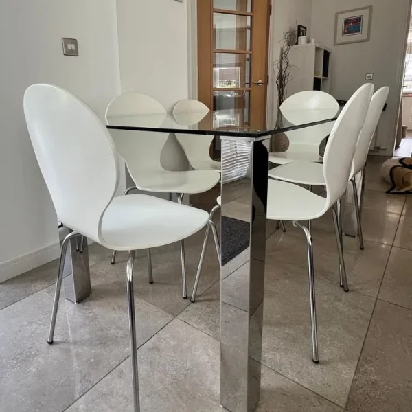 Glass Dining Table & 6 chairs