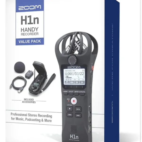 Zoom H1n Handy Recorder (2023 H1n-VP) – Boxed New (unused).