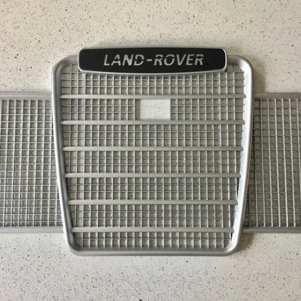 Landrover Series 3 Front Grille BADGE !! (Stainless Steel) Powder Coated Black (NEW)