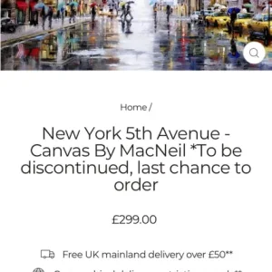 New York 5th avenue - Canvas by Macneil - Image 2