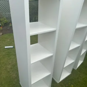 4 x white Kallax storage units - Image 5