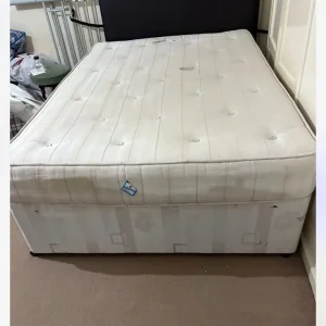 Double divan bed with double mattress