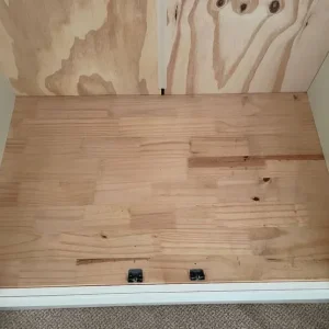 Cream Wardrobe with Rail and Shelf - Image 4