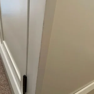 Cream Wardrobe with Rail and Shelf - Image 7