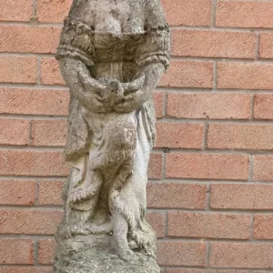 Vintage stone garden statue - Image 3