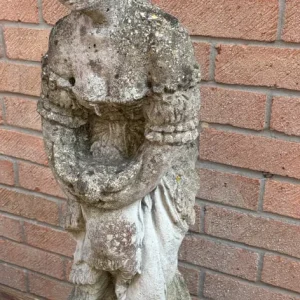 Vintage stone garden statue - Image 4