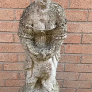 Vintage stone garden statue