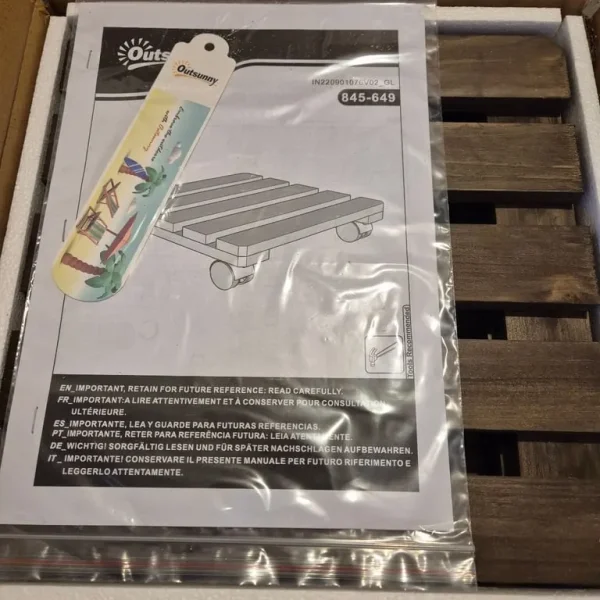 2x Plant pot stands on Wheels