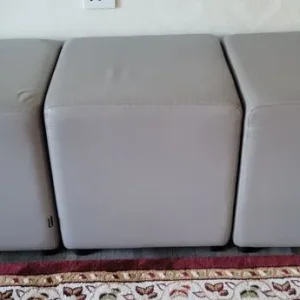 Cube stool - grey x3 - Image 2